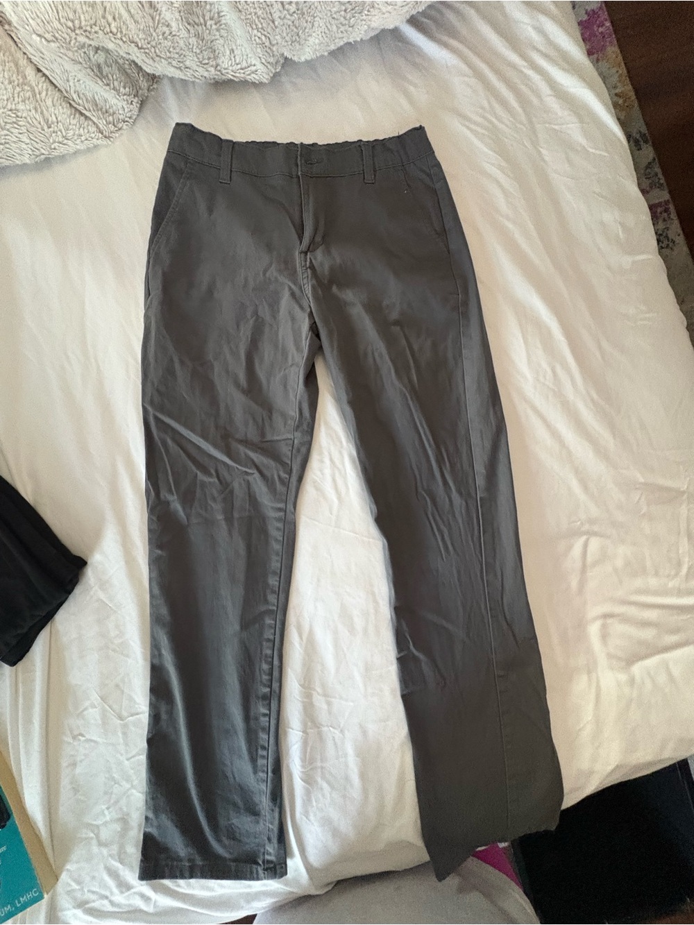 Izod Men's Chinos in Dark Gray